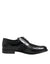 Dolce & Gabbana Black Leather Floral Lace Dress FormalShoes