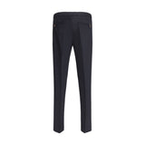 Back view of PT Torino Soft Pants in black featuring welt pockets and tailored silhouette for men’s casual fashion.