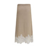 Fabiana Filippi Wool and lace Midi Skirt