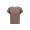 Brunello Cucinelli cashmere glitter T-shirt