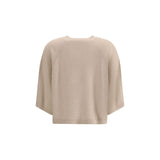 Fabiana Filippi Beige Fleece Wool Sweatshirt