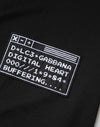 Dolce & Gabbana Black Logo Patch Cotton Crew Neck T-shirt