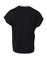 Dolce & Gabbana Dark Blue Venezia Crown Cotton Crew Neck T-shirt