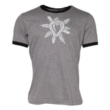 Dolce & Gabbana Gray Sacred Heart Cotton Crew Neck T-shirt