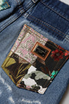 Dolce & Gabbana Blue AMBER Tattered High Waist Denim Jeans