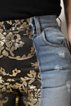 Dolce & Gabbana Multicolor Patchwork Tapered Denim Jeans
