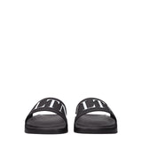 Valentino Garavani Black Cotton Slippers