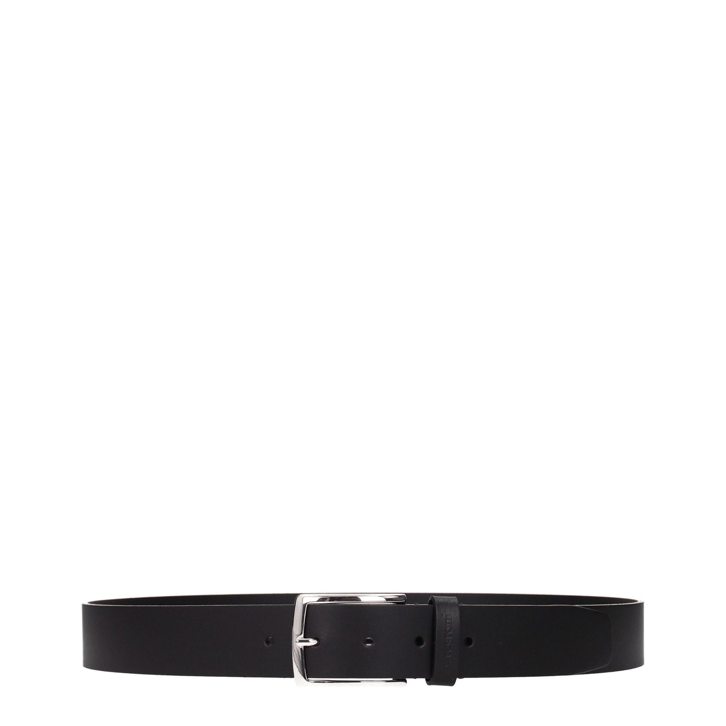Testoni Testoni Black Leather Regular Belts (Belt Size: 100 cm / 40 Inches, nan: nan, nan: nan)
