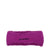 Off-White purple fabric headband with soft fuzzy texture and black embroidered logo, ideal for women's hair accessories collection.