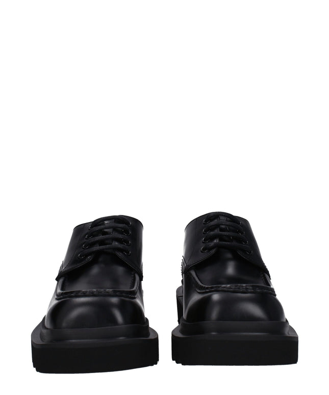 Dolce & Gabbana Black Leather Oxfords And Derbies