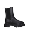 Stuart Weitzman Black Leather Ankle Boots