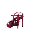 Dolce & Gabbana Pink Leather Platforms