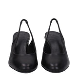Max Mara Black Leather High Heel Pumps