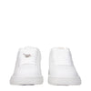 Burberry White Leather Low Tops