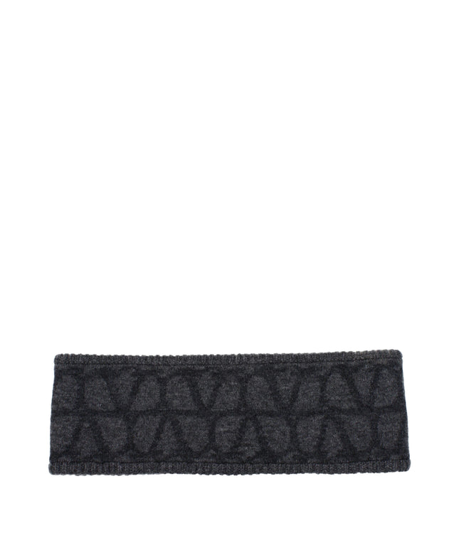 Valentino Garavani Gray Wool Headbands