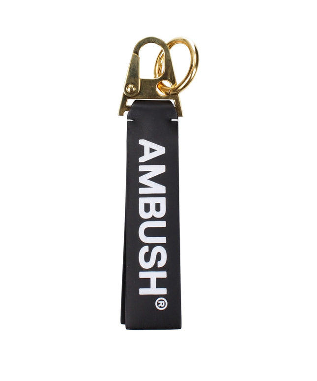 Ambush Black Leather Keychains