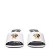 Versace White Leather Stiletto Heels Sandals