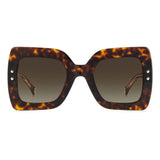 Carolina Herrera Brown Acetate Sunglasses