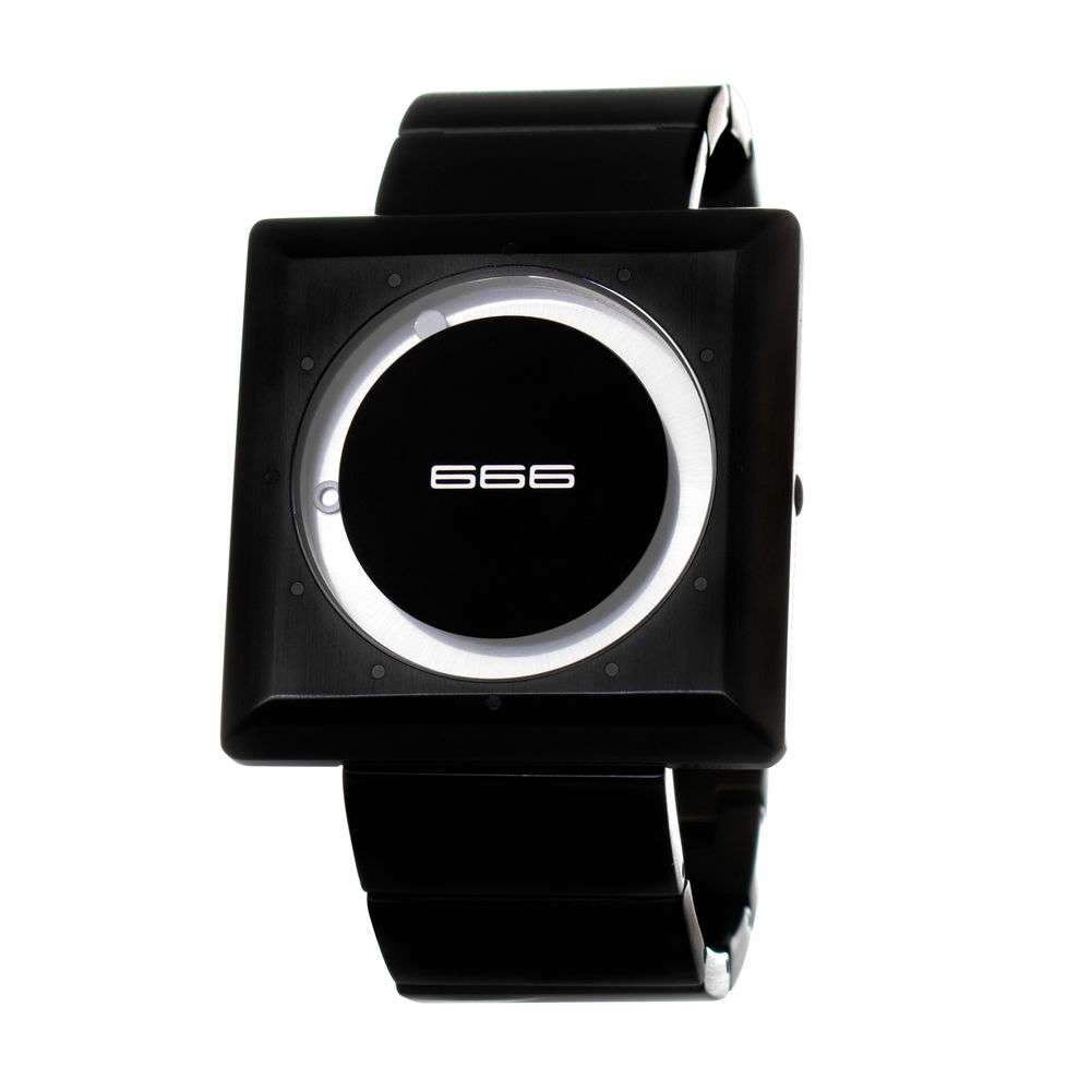 666BARCELONA Black Stainless Steel Watch - Outfito.ae
