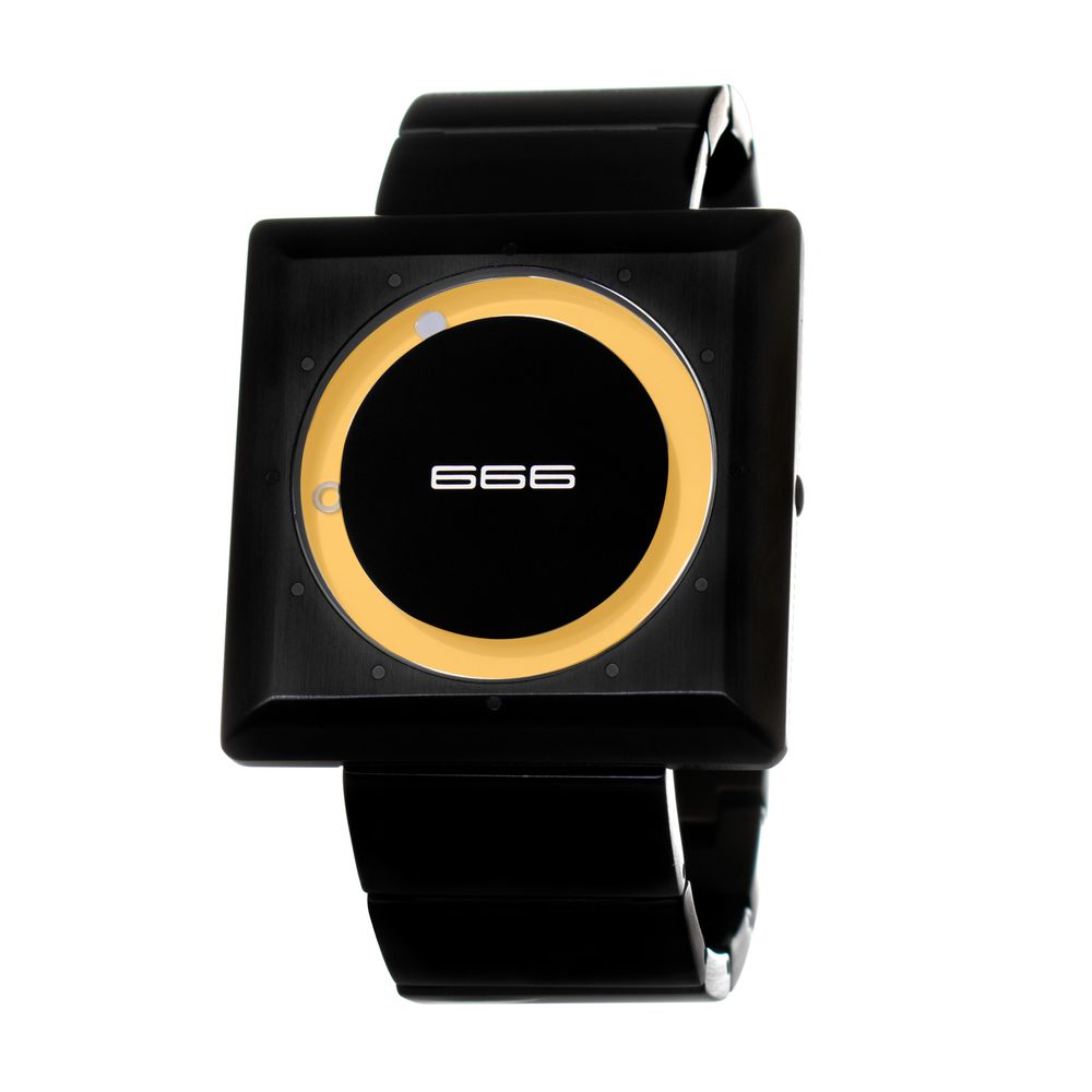 666BARCELONA Black Stainless Steel Watch - Outfito.ae
