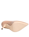 Dolce & Gabbana Beige Patent Leather Stiletto Heel PumpShoes