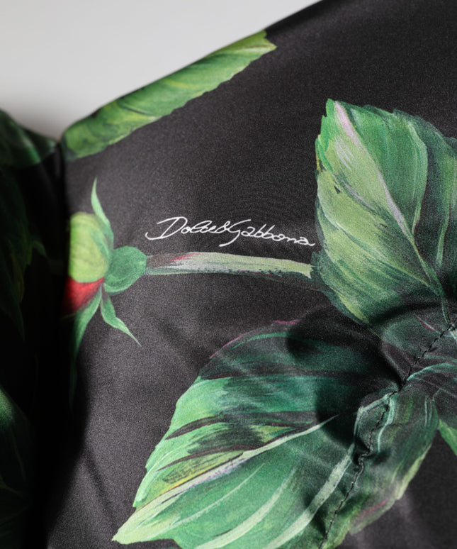 Dolce & Gabbana Multicolor Floral Puffer Coat Full Zip Jacket