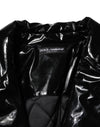 Dolce & Gabbana Polyester Black Quilted Puffer CoatJacket