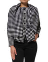 Dolce & Gabbana Multicolor Wool Monochrome Patterned Jacket