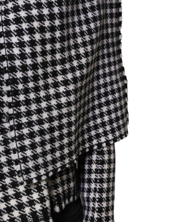 Dolce & Gabbana Multicolor Wool Monochrome Patterned Jacket