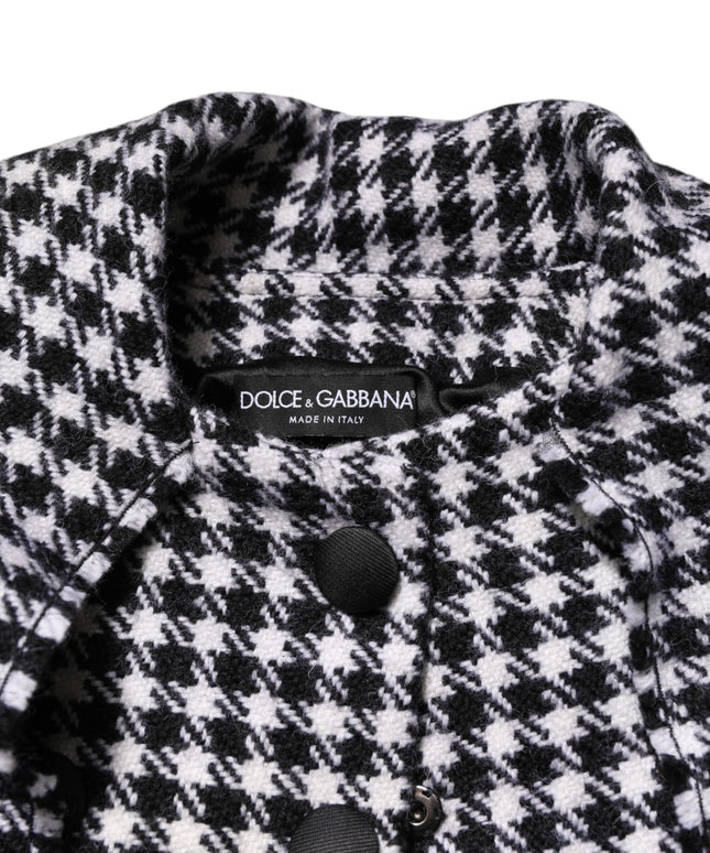 Dolce & Gabbana Multicolor Wool Monochrome Patterned Jacket