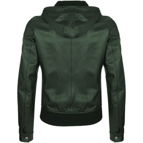 Dolce & Gabbana Green Lambskin Jacket