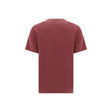 Brunello Cucinelli Bordeaux Cotton T-Shirt