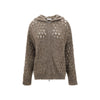 Brunello Cucinelli Perforated wool Cardigan
