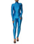 Dolce & Gabbana Blue Nylon Turtleneck Bodycon JumpsuitDress