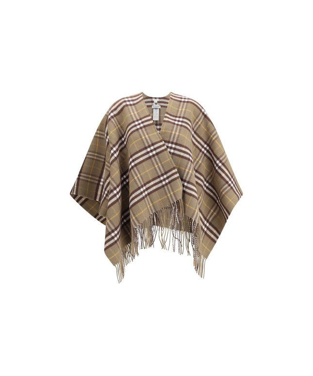 Burberry Wool and cashmere Check Cape