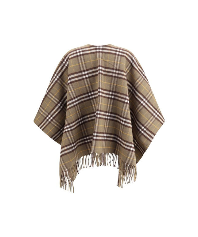 Burberry Wool and cashmere Check Cape