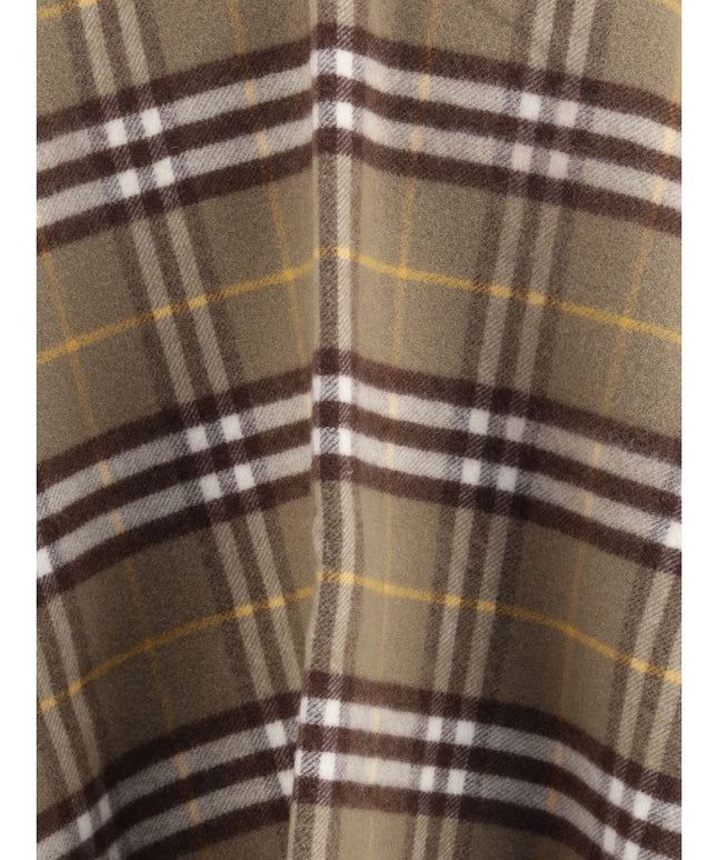 Burberry Wool and cashmere Check Cape