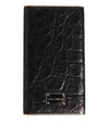 Dolce & Gabbana Black Leather Exotic Skin 3000mAh Power Bank Charger USB