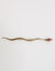 Dolce & Gabbana Gold Brass Red Crystal Spilla Serpente Mens Brooch Pin