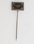 Dolce & Gabbana Silver Tone Logo Plaque Lapel Men Accessory Brooch Pin
