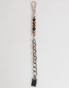 Dolce & Gabbana Silver Chain Brass Beaded Lobster Clasp Logo Men Bracelet