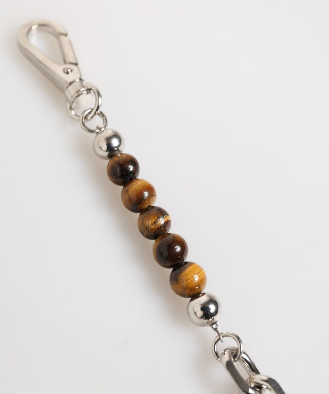 Dolce & Gabbana Silver Chain Brass Beaded Lobster Clasp Logo Men Bracelet