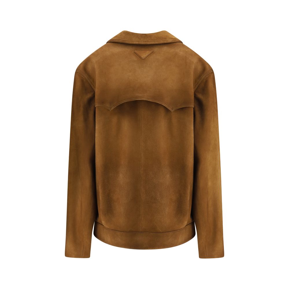 Prada Brown Leather Jacket