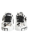 Dolce & Gabbana White Portofino Crystal SneakersShoes