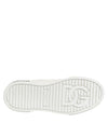 Dolce & Gabbana Black White Leather Portofino Sneaker Shoes