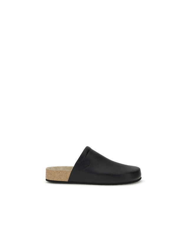 Balenciaga Leather Mules with cork insole
