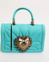 Dolce & Gabbana Turquoise Silicone Devotion Heart Cover Bag Airpods Case