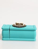 Dolce & Gabbana Turquoise Silicone Devotion Heart Cover Bag Airpods Case