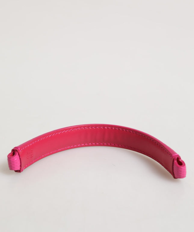 Dolce & Gabbana Pink Embellished Leather Bag Handle Women Shoulder Strap