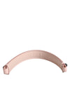 Dolce & Gabbana Light Pink Embellished Leather Bag HandleShoulder Strap
